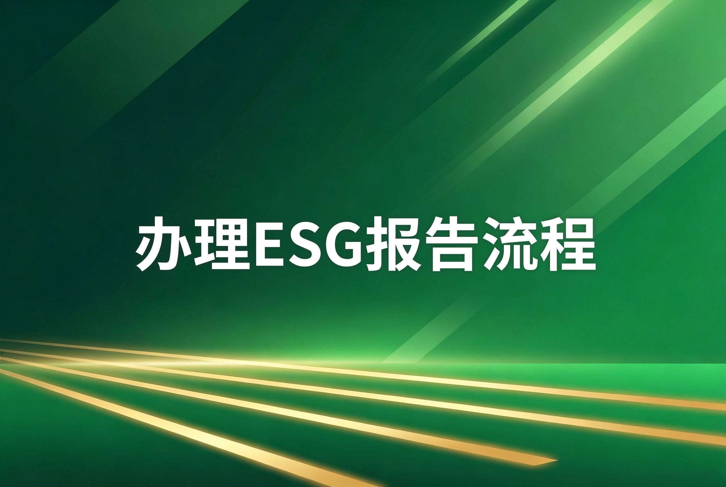 办理ESG报告流程是什么